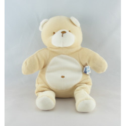 Doudou ours beige blanc SUCRE D'ORGE