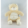 Doudou ours beige blanc SUCRE D'ORGE