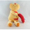 Doudou musical chat orange nez rouge SUCRE D'ORGE