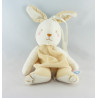 Doudou lapin beige blanc SUCRE D'ORGE