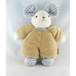 Doudou souris beige marron AJENA