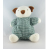 Doudou musical koala blanc marron vichy vert SUCRE D'ORGE 