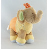 Doudou éléphant jaune orange NICOTOY