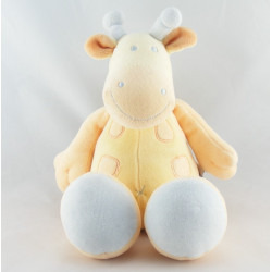 Doudou musical girafe orange jaune bleu JOLLYBABY