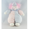 Doudou musical ours beige rose rayé TROUSSELIER