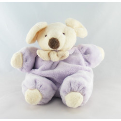 Doudou souris boule mauve vert avec bonnet CMP