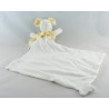 Doudou souris jaune vert avec mouchoir SUCRE D'ORGE