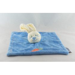 Doudou plat  lapin jaune citrouille INFLUX