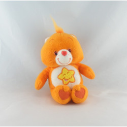 Peluche Bisounours orange étoile Grosourire CARE BEARS 20 cm