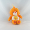 Peluche Bisounours orange étoile Grosourire CARE BEARS 20 cm