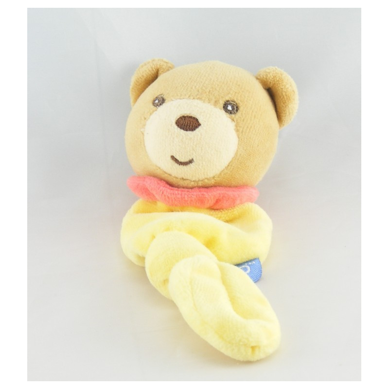 Mini Doudou chat vert col rouge KALOO