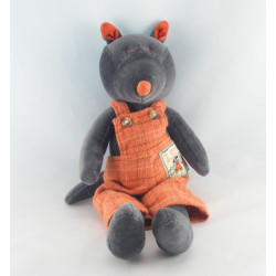 Doudou Loup noir La Grande Famille MOULIN ROTY