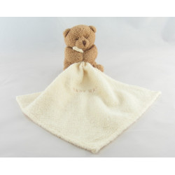 Doudou et compagnie Ours beige marron mouchoir 