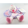 Doudou oiseau blanc jaune violet vert NICOTOY