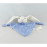 Doudou plat lapin écru bleu CMP