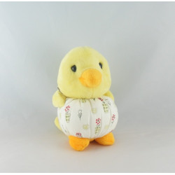 Doudou plat lapin jaune mon petit poussin AJENA