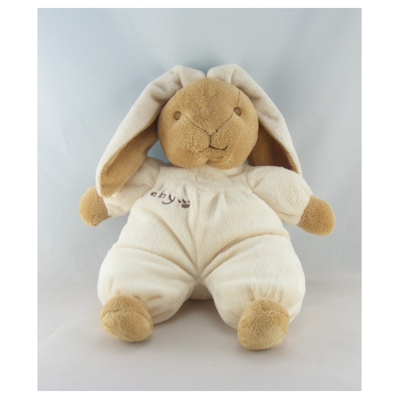 Doudou lapin beige blanc BABY CP INTERNATIONAL