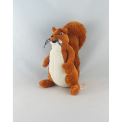 Doudou écureuil avec mouchoir CAISSE D'EPARGNE