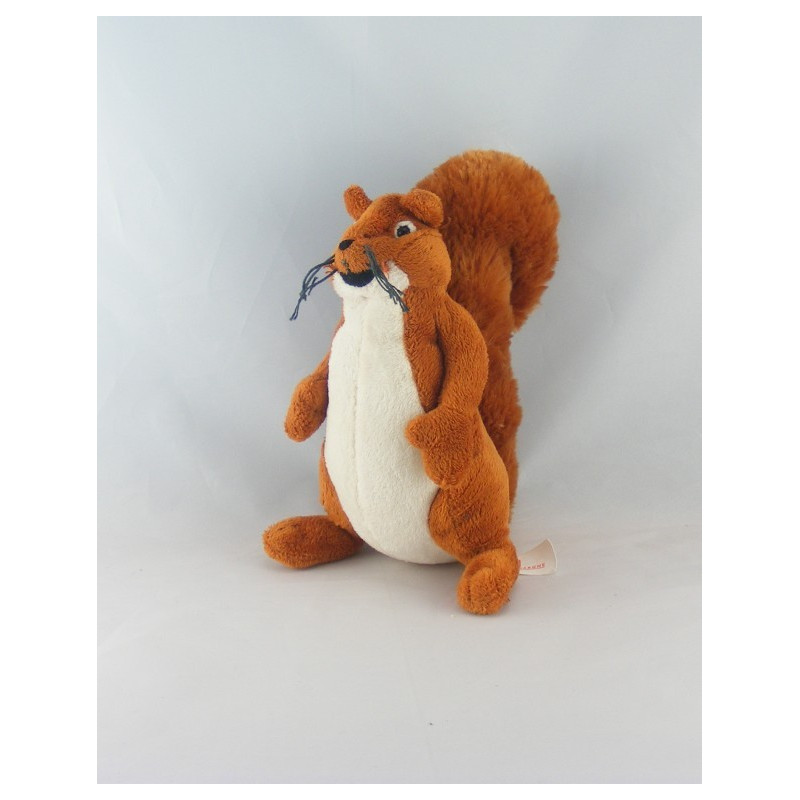 Doudou écureuil avec mouchoir CAISSE D'EPARGNE