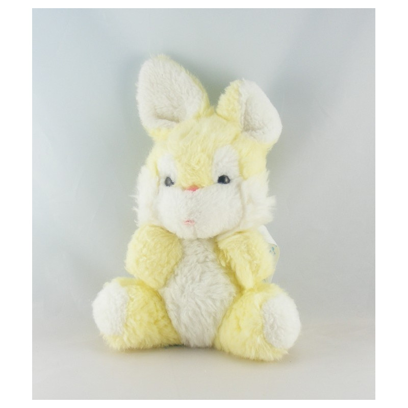 Ancien Doudou ours jaune nounours