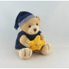Doudou musical ours bleu marine avec lune JOLLYBABY