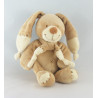 Doudou lapin beige écru avec écharpe NICOTOY