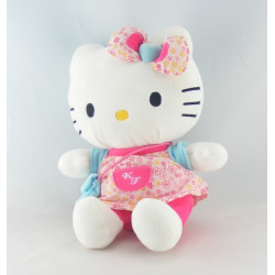 Doudou chat HELLO KITTY robe rose SANRIO LICENSE 
