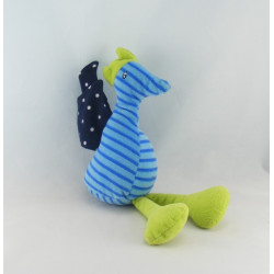 Doudou musical girafe bleu rouge IKEA