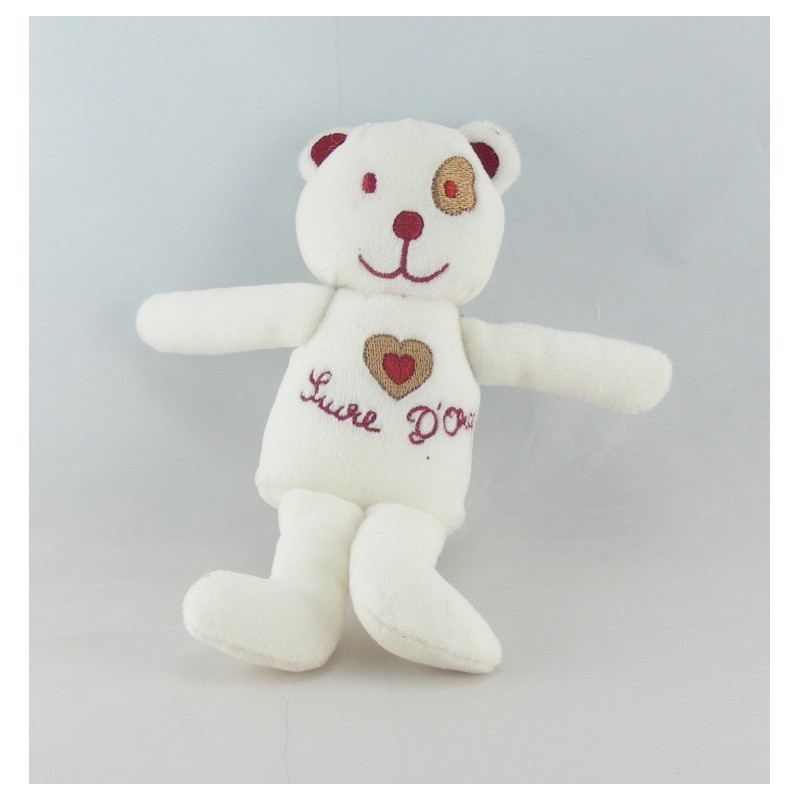 Doudou ours blanc SUCRE D'ORGE