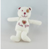 Doudou ours blanc SUCRE D'ORGE