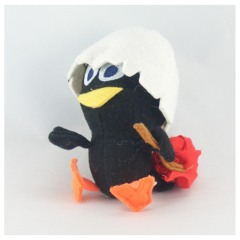 Doudou poussin noir coquille CALIMERO