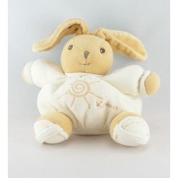 Mini Doudou lapin blanc soleil beige KALOO ECOLOGIQUE
