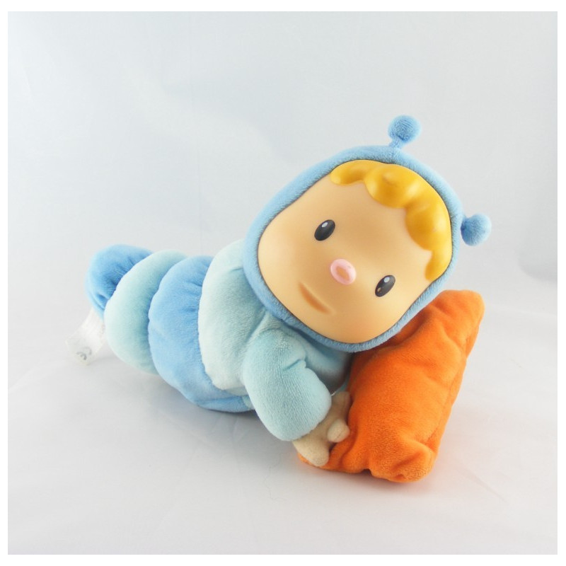 Doudou Cotoons Chowing chenille bleu de Smoby