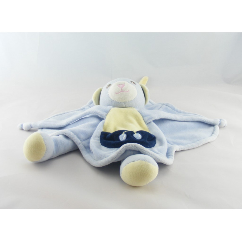 Doudou souris bleu Cerise NOUNOURS 48 CM 