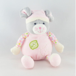 Doudou souris rose nuage montgolfiére GIPSY