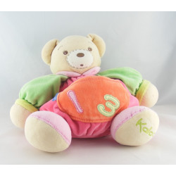 Doudou ours patapouf rose orange vert coccinelle LOVELY