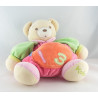 Doudou ours patapouf rose orange vert coccinelle LOVELY
