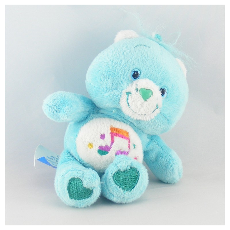 Peluche Bisounours bleu Grosfasol note de musique CARE BEARS