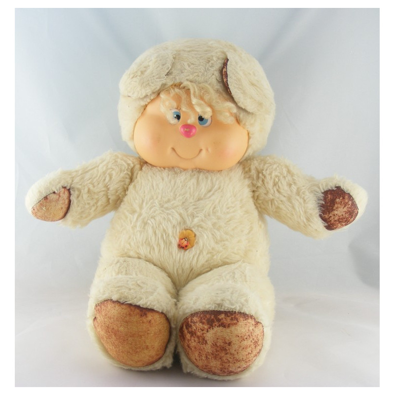 Ancienne Peluche ours beige Nombrilou AJENA PAMPERS