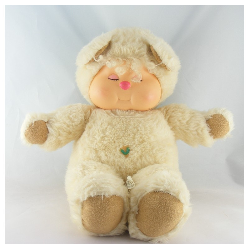 Ancienne Peluche ours beige écru Nombrilou AJENA PAMPERS
