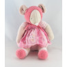 Doudou Souris Lila Patachon robe rose MOULIN ROTY