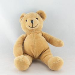 Doudou ours brun marron foulard bleu HM H ET M