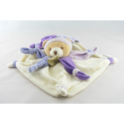 Doudou et compagnie plat ours arlequin violet Collector