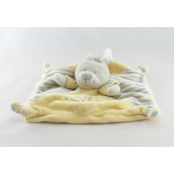 Doudou plat un amour de lapin bleu VETIR