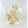 Doudou Girafe orange beige MOTS D'ENFANTS