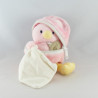 Doudou poussin rose coquille mouchoir BABY NAT