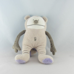 Doudou plat Lapin rose OBAIBI