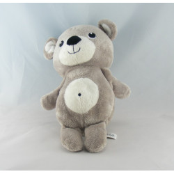 Doudou ours blanc noeud rose HM H ET M 