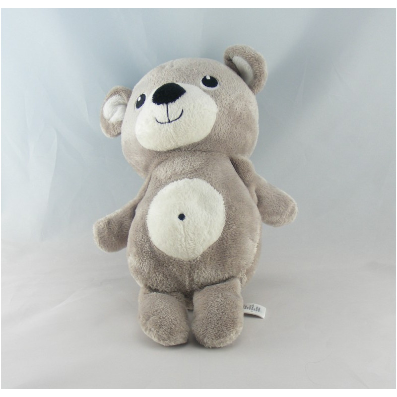 Doudou ours blanc noeud rose HM H ET M 