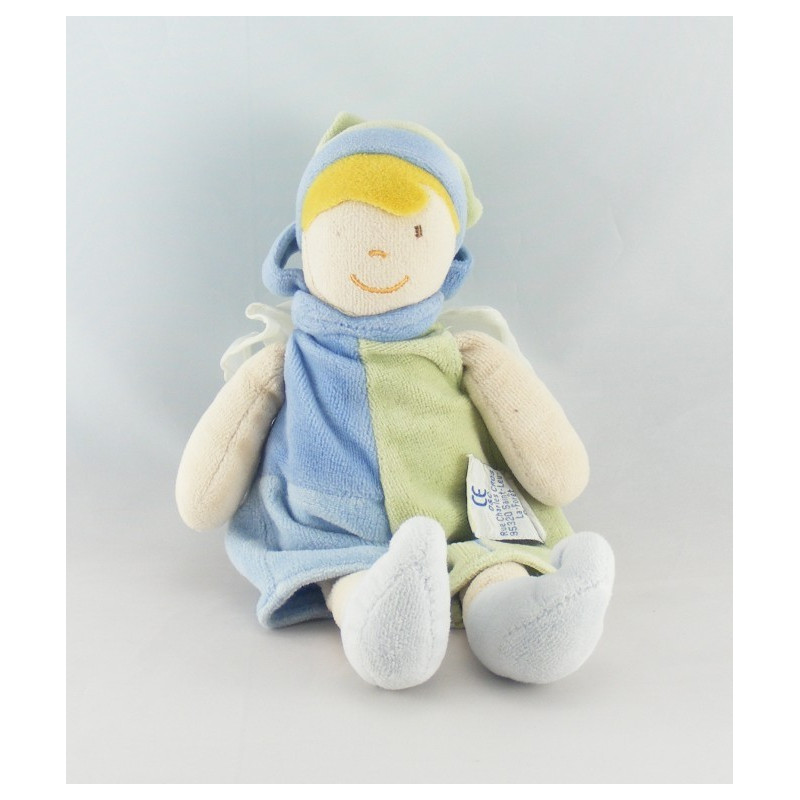 Doudou Lutin Fée bleu vert DOUDOU ET COMPAGNIE 